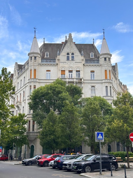 Ornate château-style building with turrets
