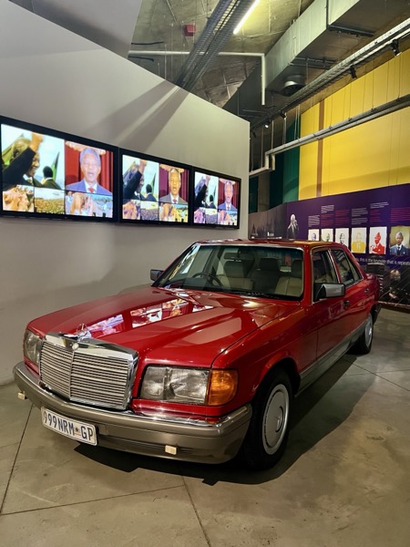 Mandela red Mercedes